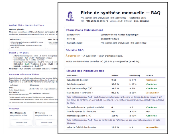 Rapports automatiques